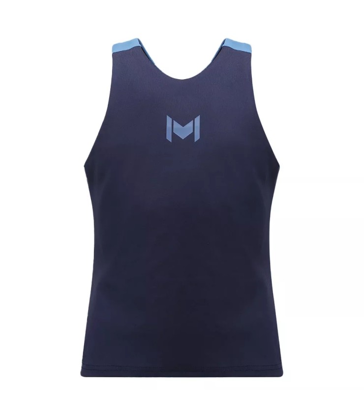Camiseta sin mangas para niña Mouratoglou Match azul marino 1