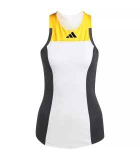 Adidas pro y-3 ärmelloses T-shirt weiß / schwarz / orange 1