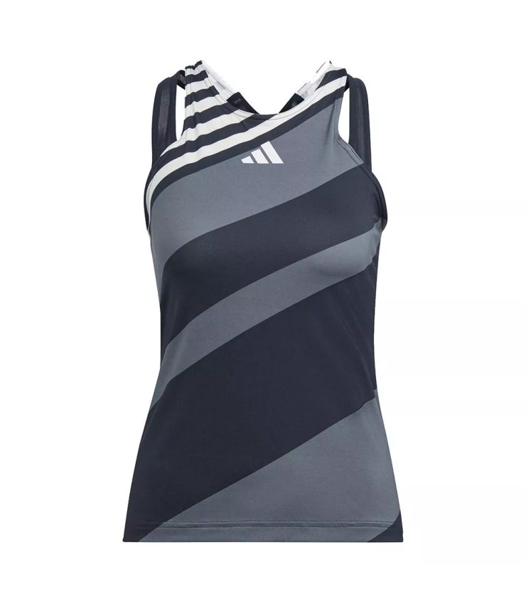 Camiseta sin mangas Adidas Y New York Pro Negra/Blanca 1