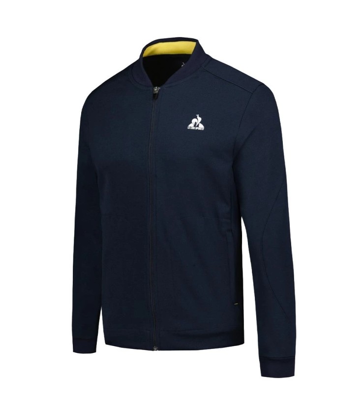 Veste zippée Le Coq Sportif Terre Battue 83 bleu marine | Ipontennis