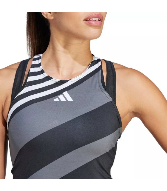 Adidas and New York Pro Black / White 2 Sleevery T-Shirt