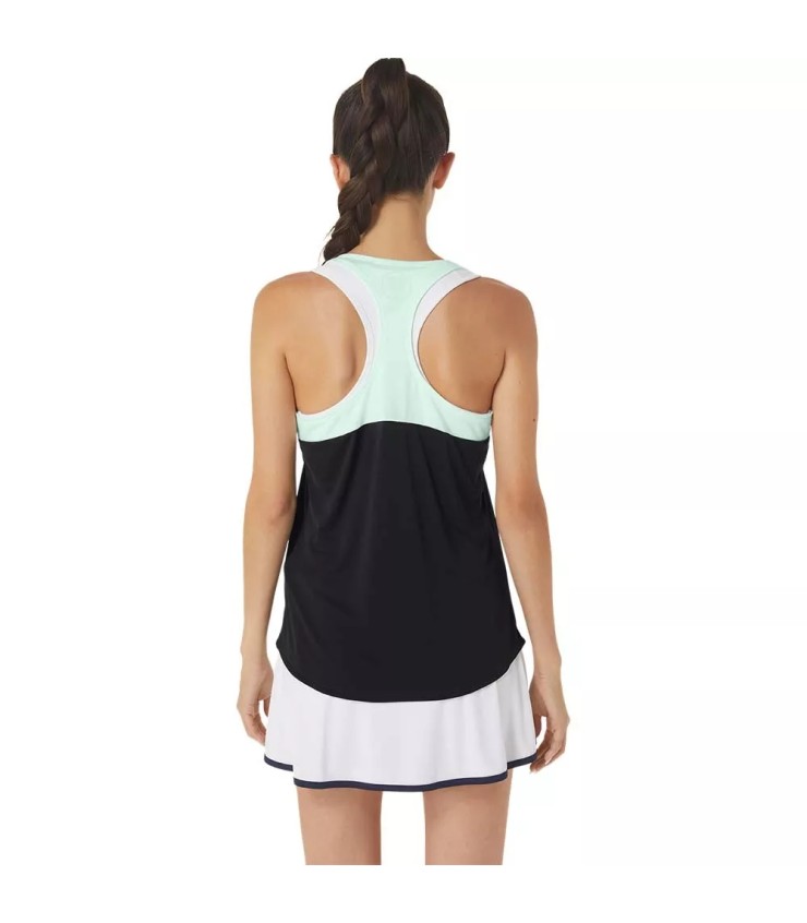 Asics Court Tank Top Schwarz / Mint 2