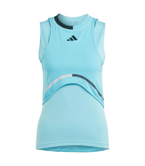Camiseta de Tirantes Azul Adidas Heat.Rdy Match 1