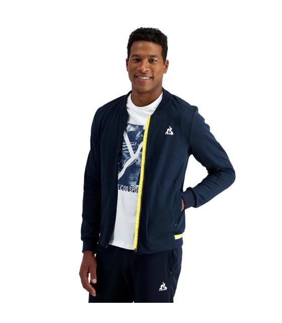 Chaqueta con cremallera Le Coq Sportif Terre Battue 83 azul marino 4