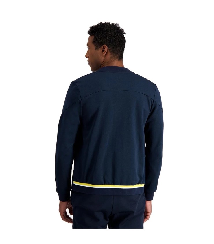 Veste zippée Le Coq Sportif Terre Battue 83 bleu marine | Ipontennis
