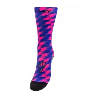 Chaussettes de compression Floky S-Mash 3D Fantastique Tokyo Blue / Rose 1