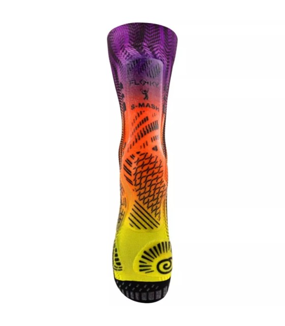 Floky S-Mash Compression Socks 3D Fantasy Delhi Purple / Yellow 2