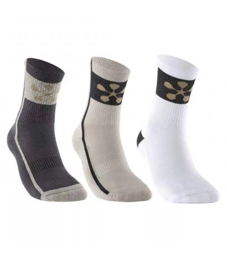 Chaussettes Bullpadel 3 Pack Premier Padel Noir / Beige / Blanc 1
