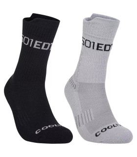 Calcetines Bullpadel BP25PR Negro / Gris (2 pares) 1