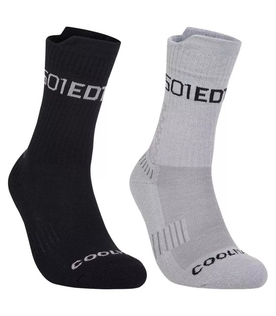 Calcetines Bullpadel BP25PR Negro / Gris (2 pares) 1