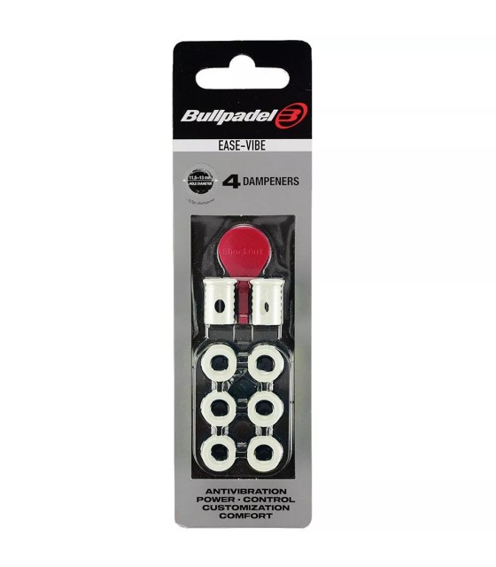 Antivibrateurs Bullpadel Facile Vibe X4 Blanc 1