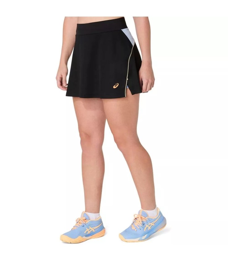 Saia de pá para mulheres cravo asics preto 2