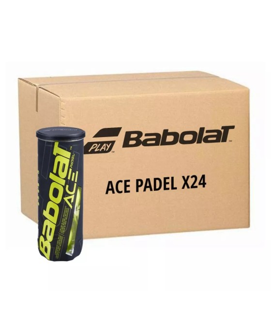 Caja de 24 botes de 3 pelotas Babolat Ace Padel 1