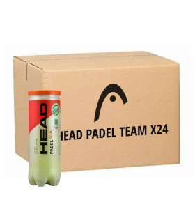 Box of 24 Bottoms 3 Ball Head Padel Team 1