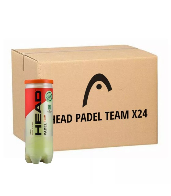 Box of 24 Bottoms 3 Ball Head Padel Team 1