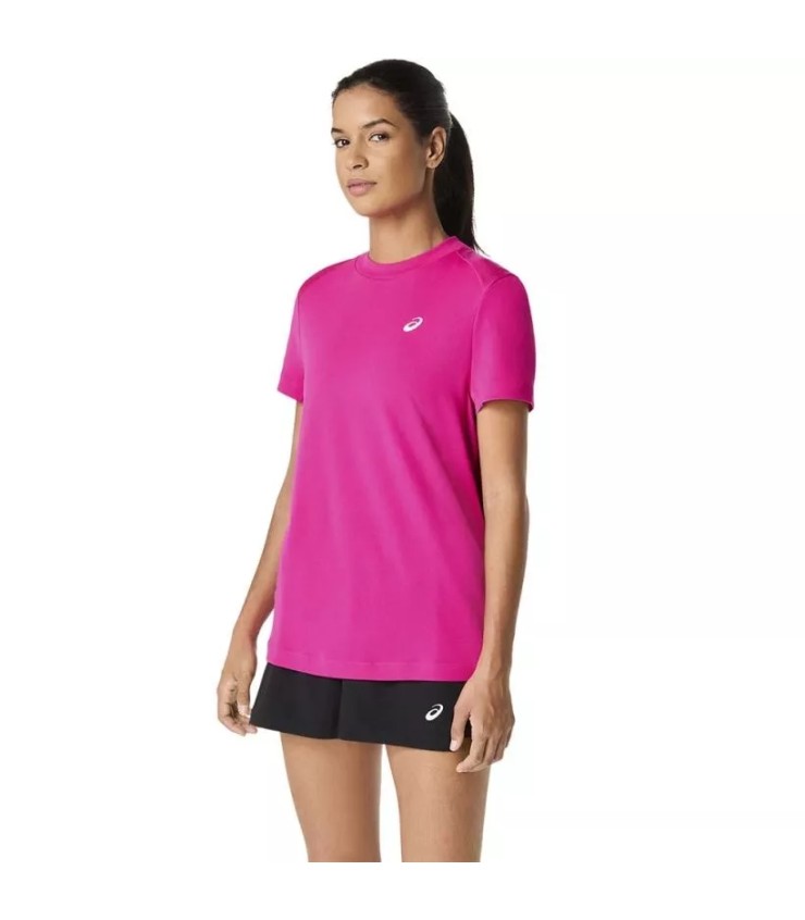 ASICS Court Ss Mulher T-shirt Rosa 3