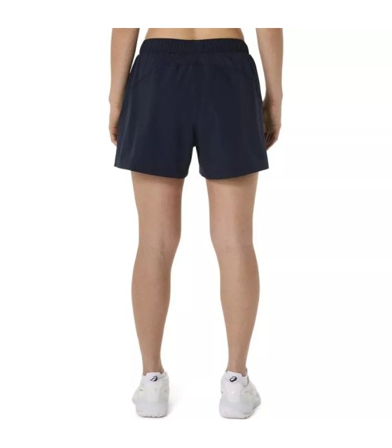 Corte das Mulheres da Mulher 2-em-1 Shorts Marinha Azul 3