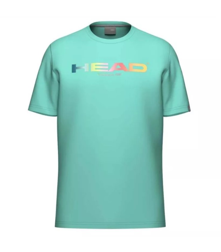 T-shirt de arco-íris da cabeça de turquesa 1