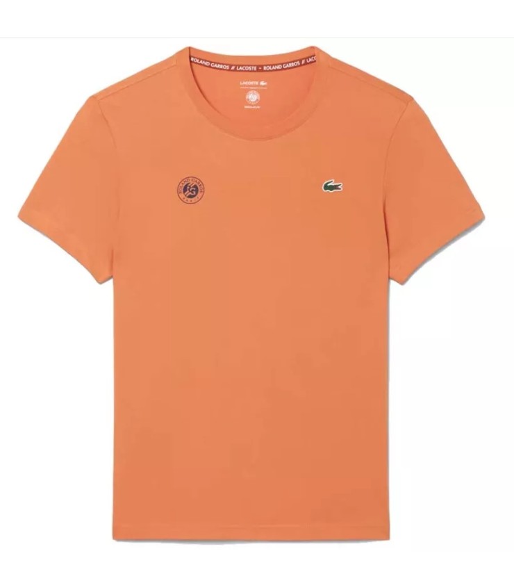 Camiseta Lacoste Roland Garros Naranja de Tenis 1