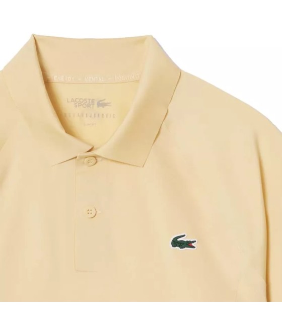 Polo de tennis Lacoste NOVAK DJOKOVIC sur Court Yellow 3