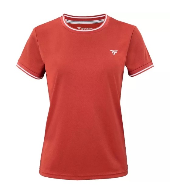T-shirt das mulheres da tecnologia da equipe de TECNIFIBRE - argila 1