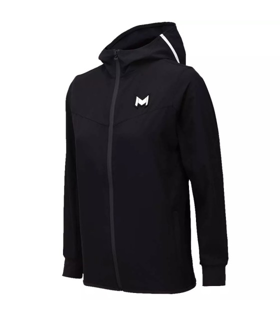 Giacca con cappuccio Mouratoglou per bambini nera | Ipontennis
