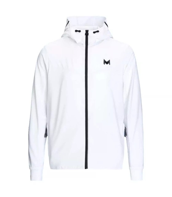 Weiße Mouratoglou-Kapuzenjacke für Kinder | Ipontennis