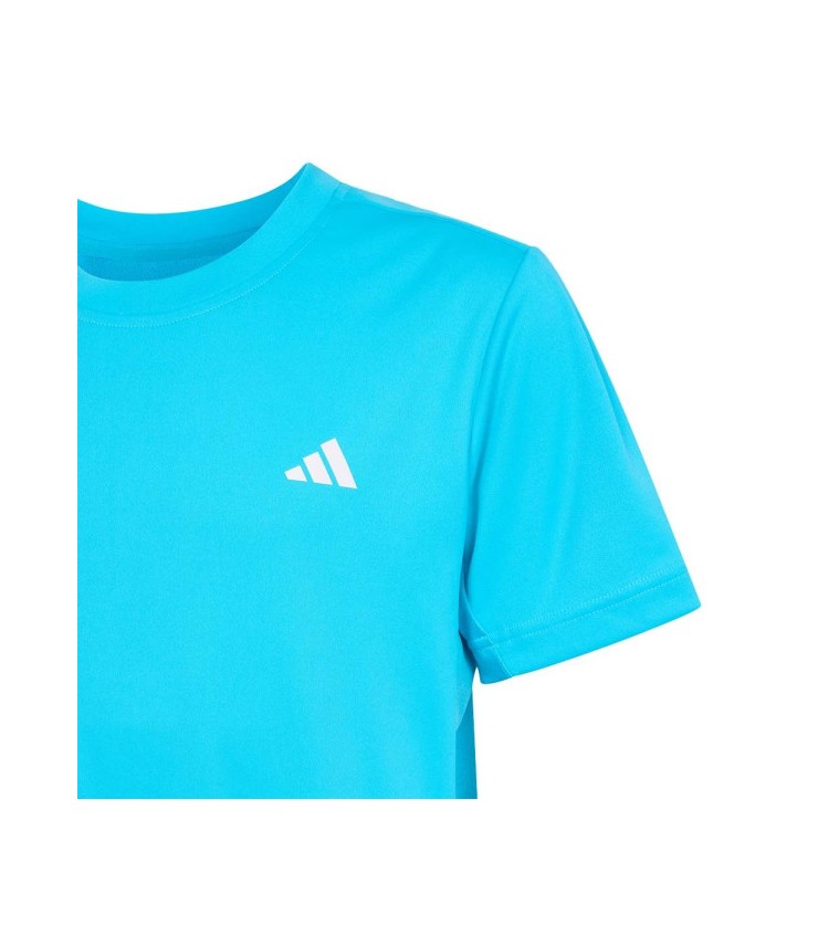 Junior Tennis T-Shirt adidas Club Cyan Zeichen 3