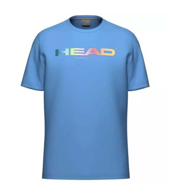 Cabeça do arco-íris júnior t-shirt azul céu 1