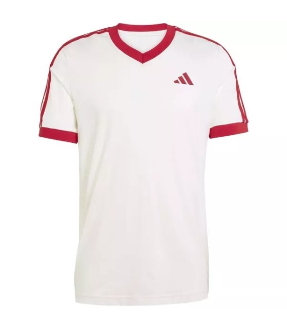 Classic adidas white / red tennis t-shirt 1