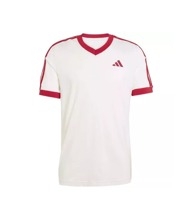 Classic adidas white / red tennis t-shirt 1