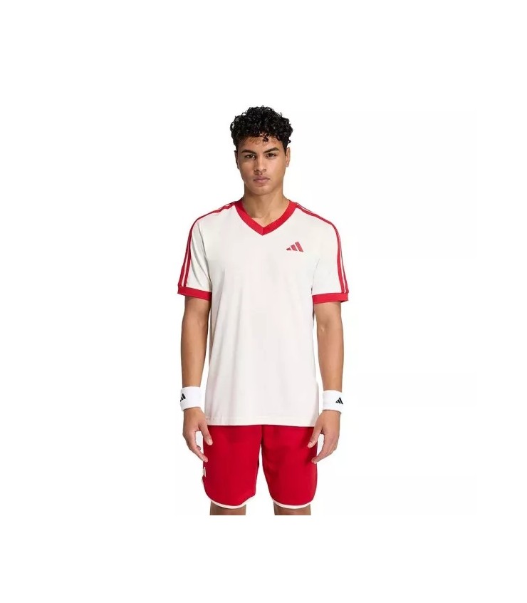 Classic Adidas Branco / Tênis Vermelho T-shirt 2