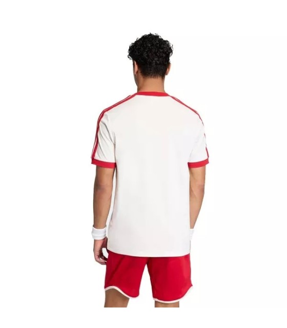 Classic Adidas White / Red Tennis T-Shirt 3