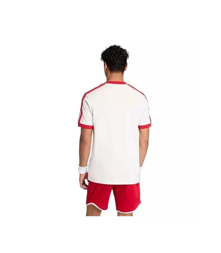 Classic Adidas White / Red Tennis T-Shirt 3