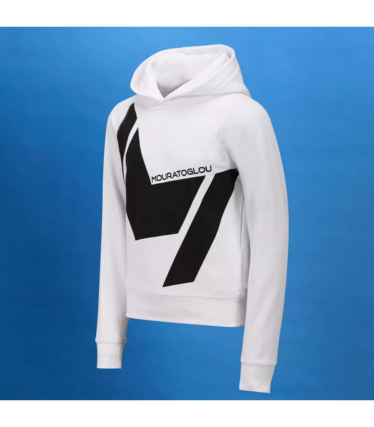 Sudadera con capucha blanca para niñas de Mouratoglou 2