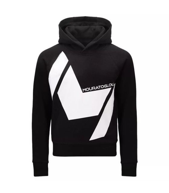 Sudadera con capucha negra para chicas de Mouratoglou 1