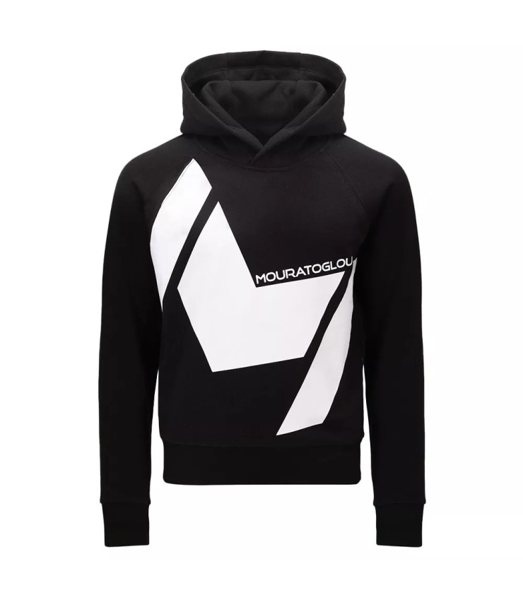 Sudadera con capucha negra para chicas de Mouratoglou 1