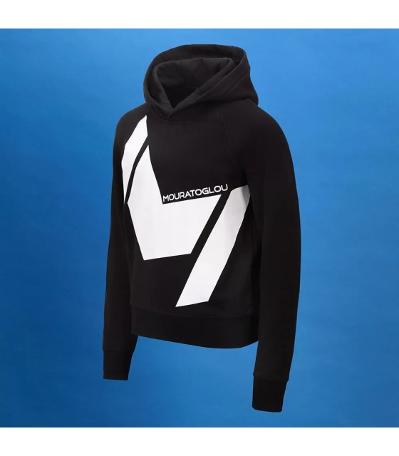 Sudadera con capucha negra para chicas de Mouratoglou 2