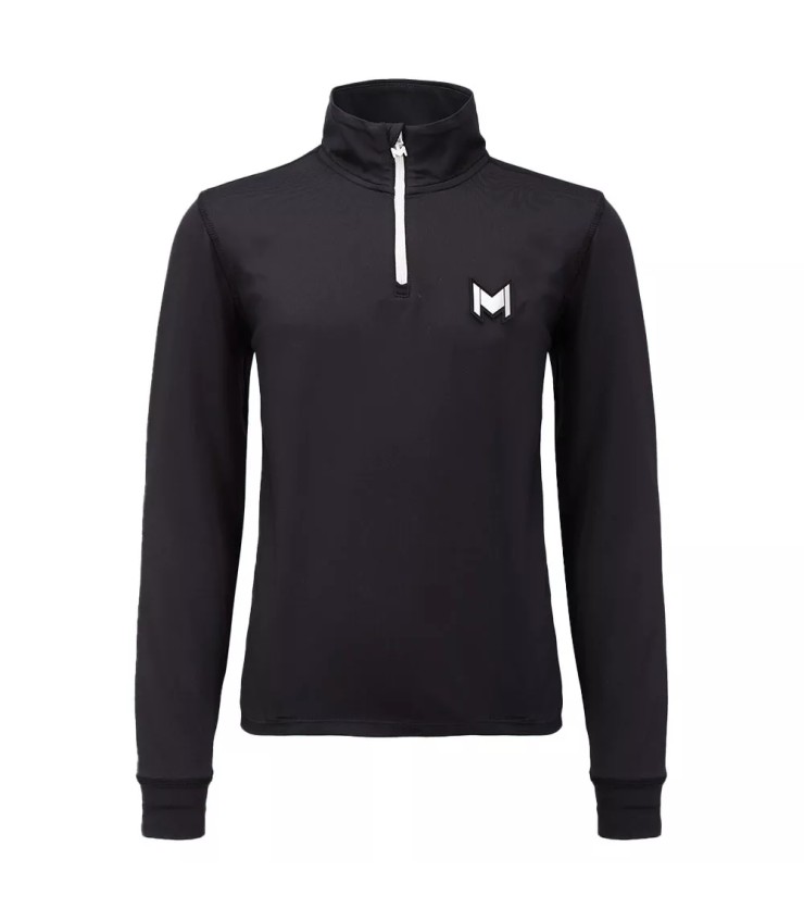 Maglietta a maniche lunghe Mouratoglou Girls Nera | Ipontennis