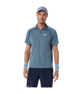 Polo Asics combinam MC Cinza 1