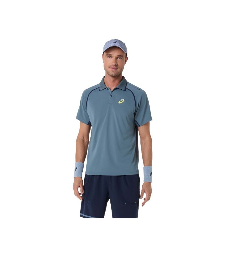 Polo Asics combinam MC Cinza 1