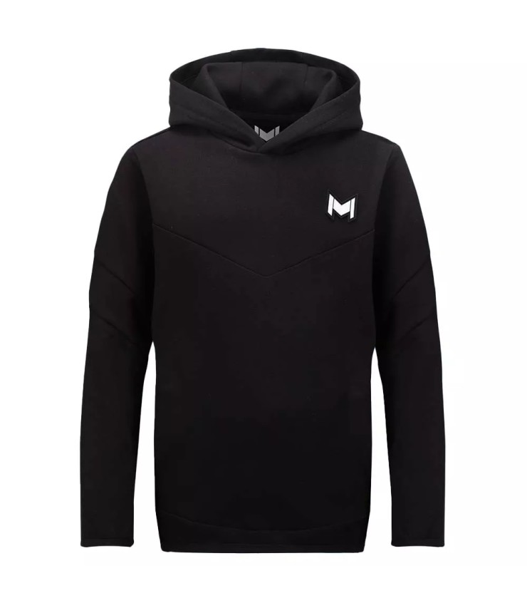 Sudadera con capucha negra para niños Mouratoglou 1