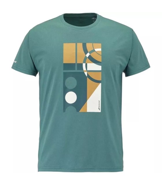 T-shirt Babolat exercício mensagem verde 1