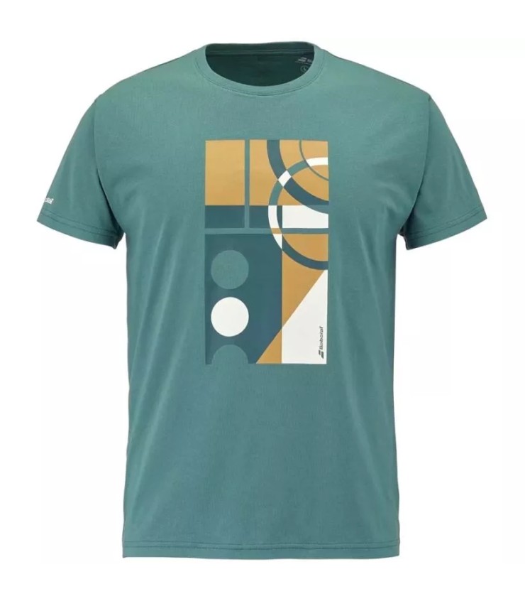 T-shirt Babolat exercício mensagem verde 1