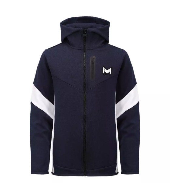 Chaqueta con capucha Mouratoglou para niños azul marino 1