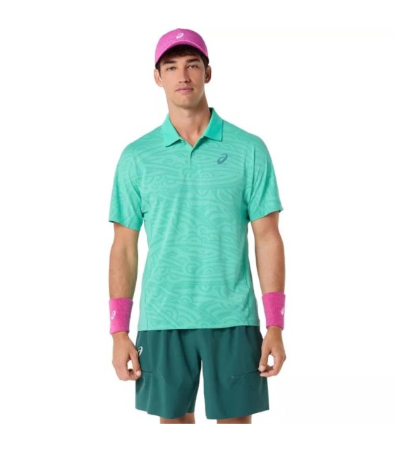 Asics Polo Asics Jacquard MC Green 1