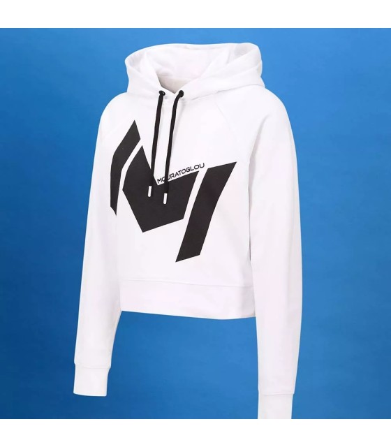 Sudadera con capucha Mouratoglou Mujer Blanca 2