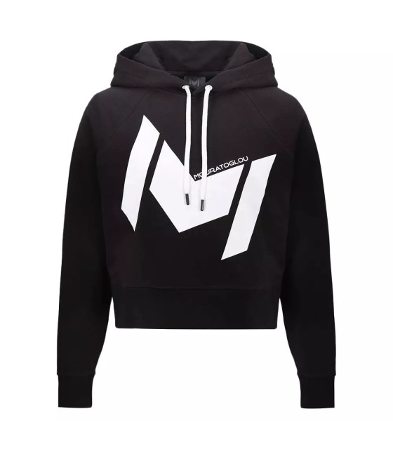Sudadera con capucha Mouratoglou Mujer Negra 1
