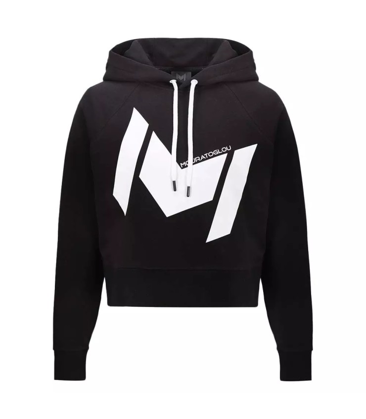 Sudadera con capucha Mouratoglou Mujer Negra 1