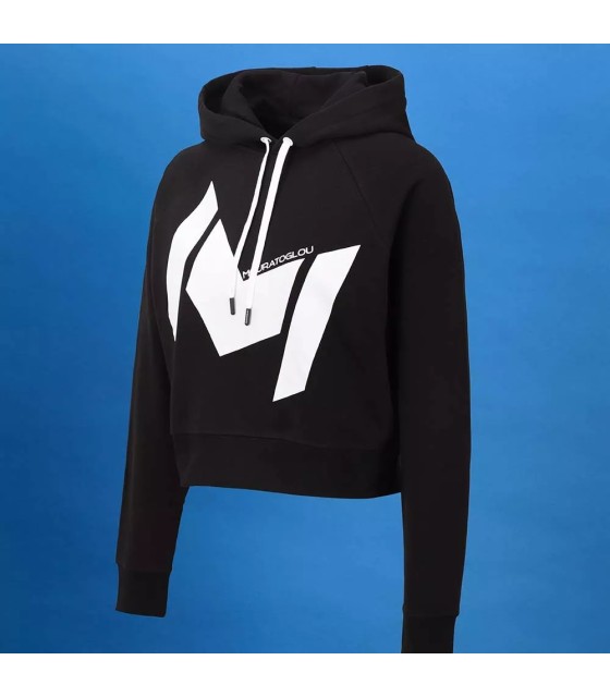 Sudadera con capucha Mouratoglou Mujer Negra 2